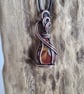 Natural Red Noreena Jasper & Copper Pendant Necklace Gift Crystal Jewellery  - Image 5