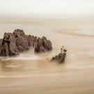 Woolacombe Rocks, Devon - signed limited edition panoramic photography print