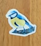 Blue Tit Bird Vinyl Sticker Original Artwork waterproof single stickers - Image 2
