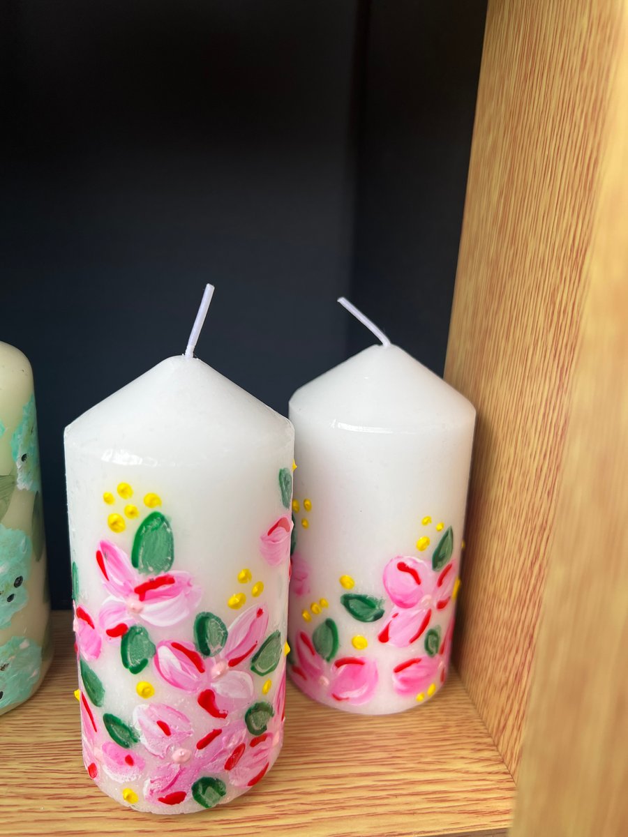 10 cm white pillar candle