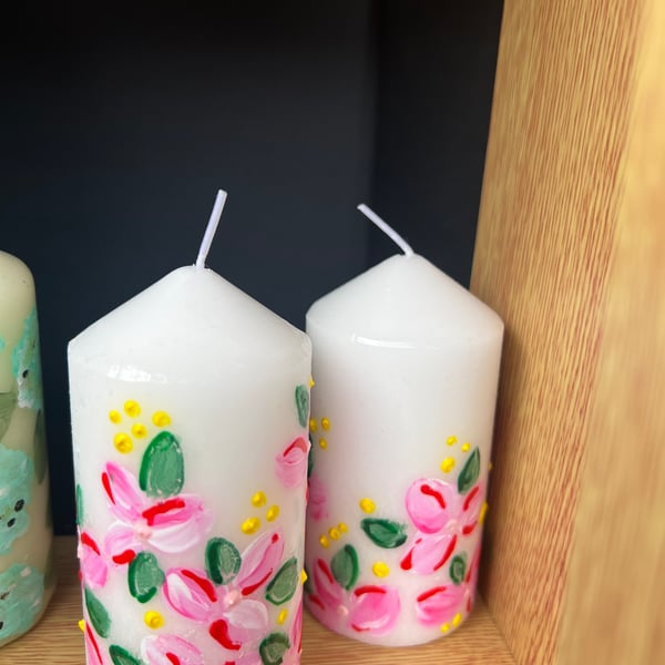 10 cm white pillar candle