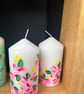10 cm white pillar candle