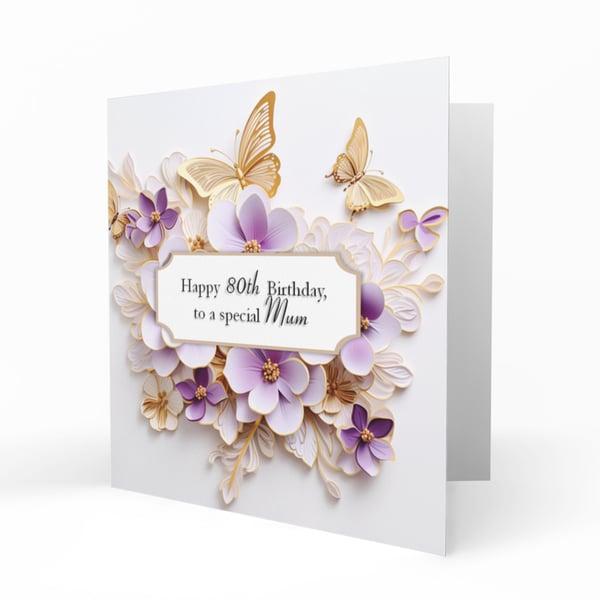 Personalised Birthday Card, Female, 30th, 40th, 50th, 60th, 70th, C166