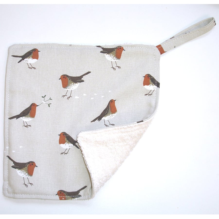 Christmas Robin Pot Holder Potholder Kitchen Grab Mat Pad Sophie Allport Robins