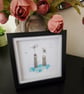 Handmade Sea Glass Birds Wall Art - Coastal Bird Decor - Image 2