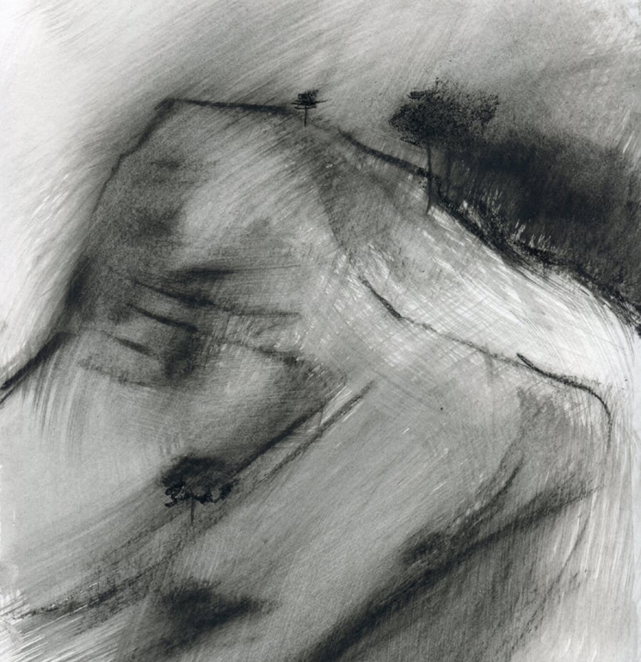 Back Tor - ORIGINAL Peak District Landscape painting, Derbyshire wall art