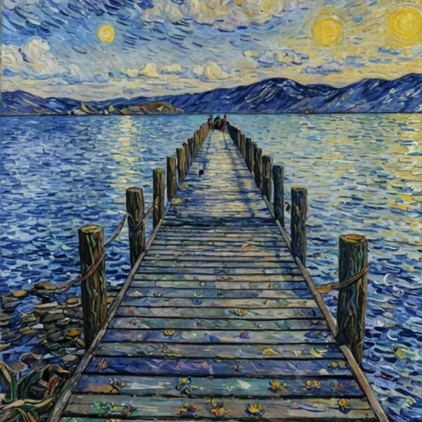 A4 Print Jetty Lake District.