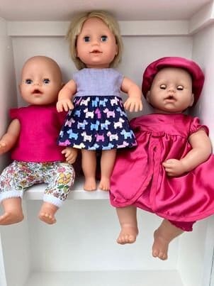 Doll's outfits Baby Anabelle Pink Ball gown 