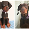 Doberman Doorstop 