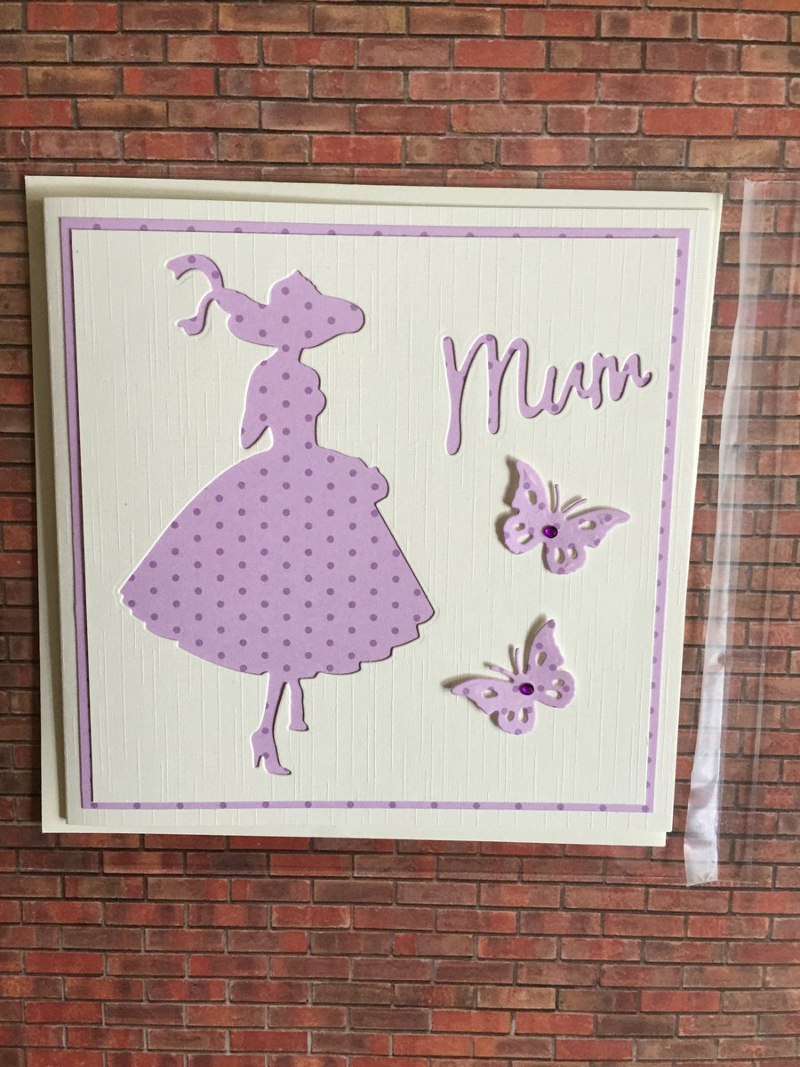 Mum card, handmade card, greetings card 