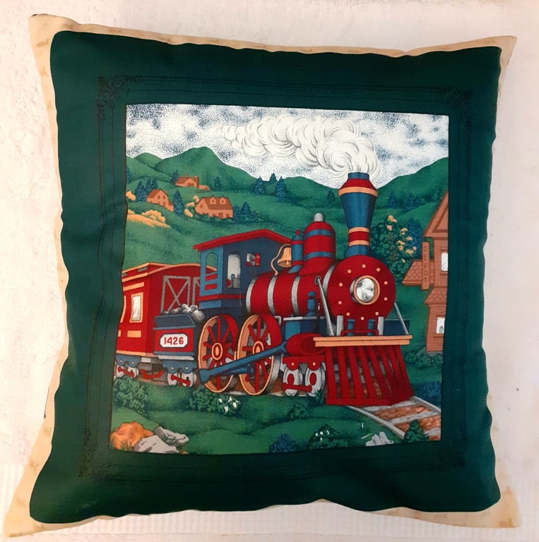 Old American Steam train cushion