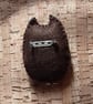 Brown Owl Felt Brooch - Image 2