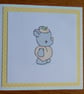 Rhino Dressed As A Peach Blank Card - Image 4