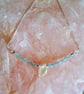 Natural Aquamarine And Freshwater Keshi Pearl Sterling Silver Slider Bracelet - Image 7