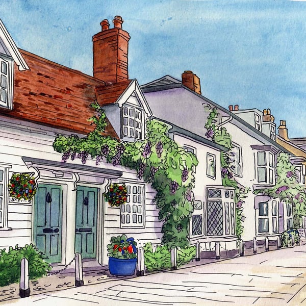 Burnham-n-Crouch Wisteria in the High Street No 34