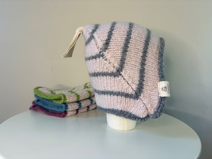 Wool sauna hat. Women's & Men's. Knitted. Felted. 