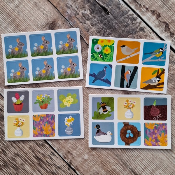 Spring Envelope Sticker Set - 24 mini stickers