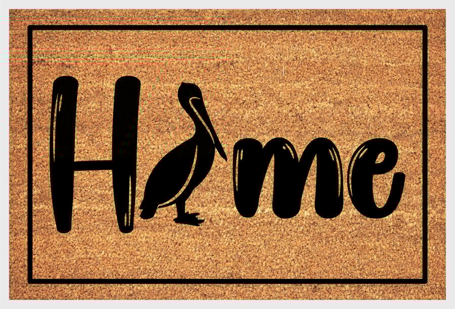 Pelican Door Mat - Pelican Welcome Mat - 3 Sizes