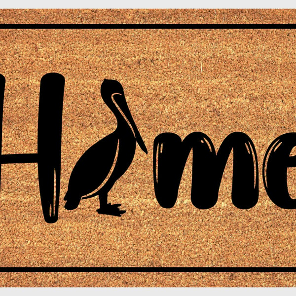 Pelican Door Mat - Pelican Welcome Mat - 3 Sizes