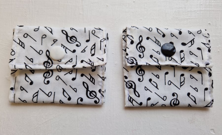 Musical themed notion pouches