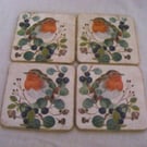Set of 4 Robin Coasters.
