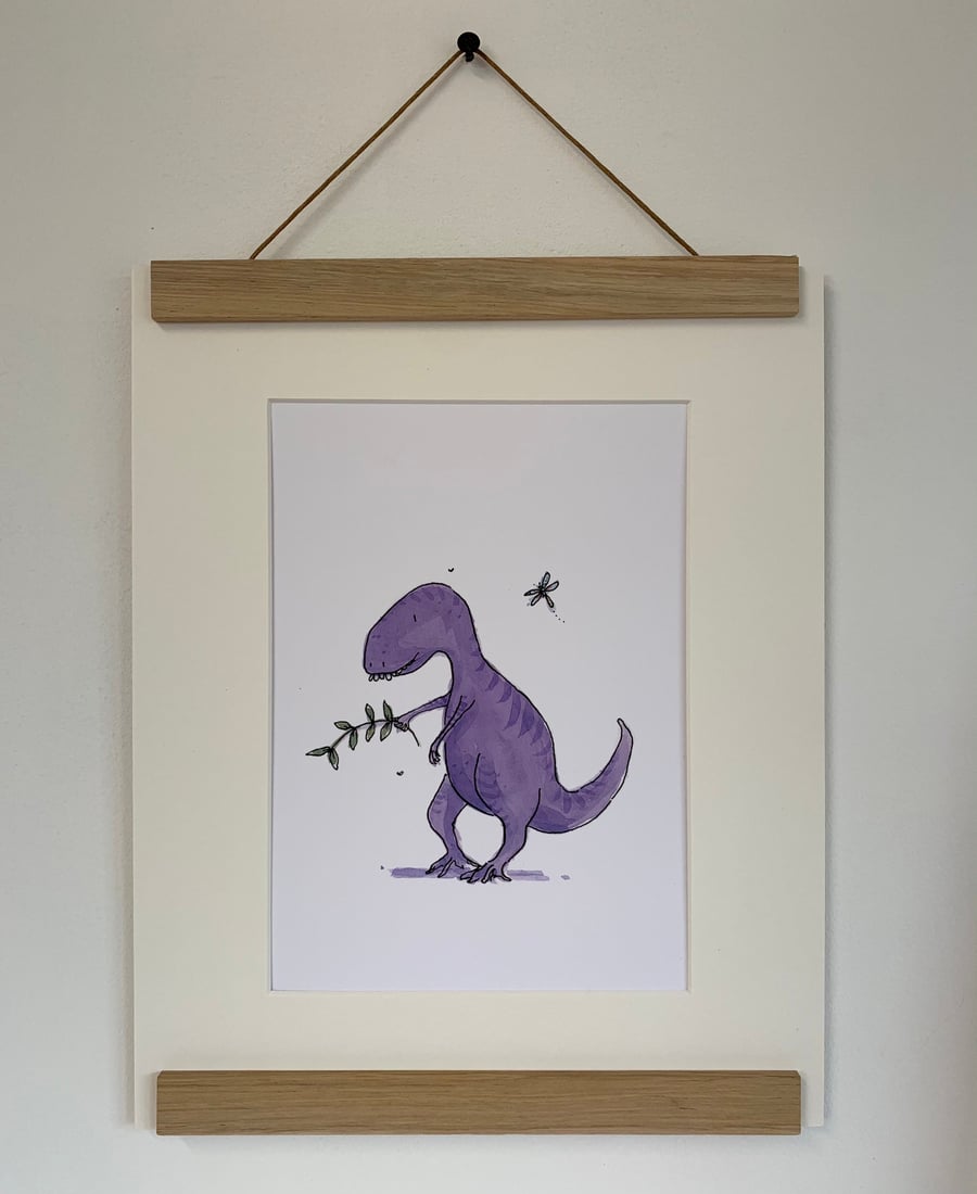 Stripey T-Tex print Also available to be personalised