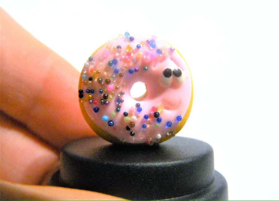 Pet Iced Donut, Pet Doughnut, Pink donut, kawaii