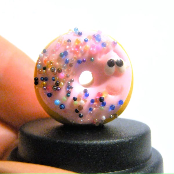 Pet Iced Donut, Pet Doughnut, Pink donut, kawaii