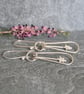 Long silver star earrings, celestial earrings, star gazer gift - Image 1