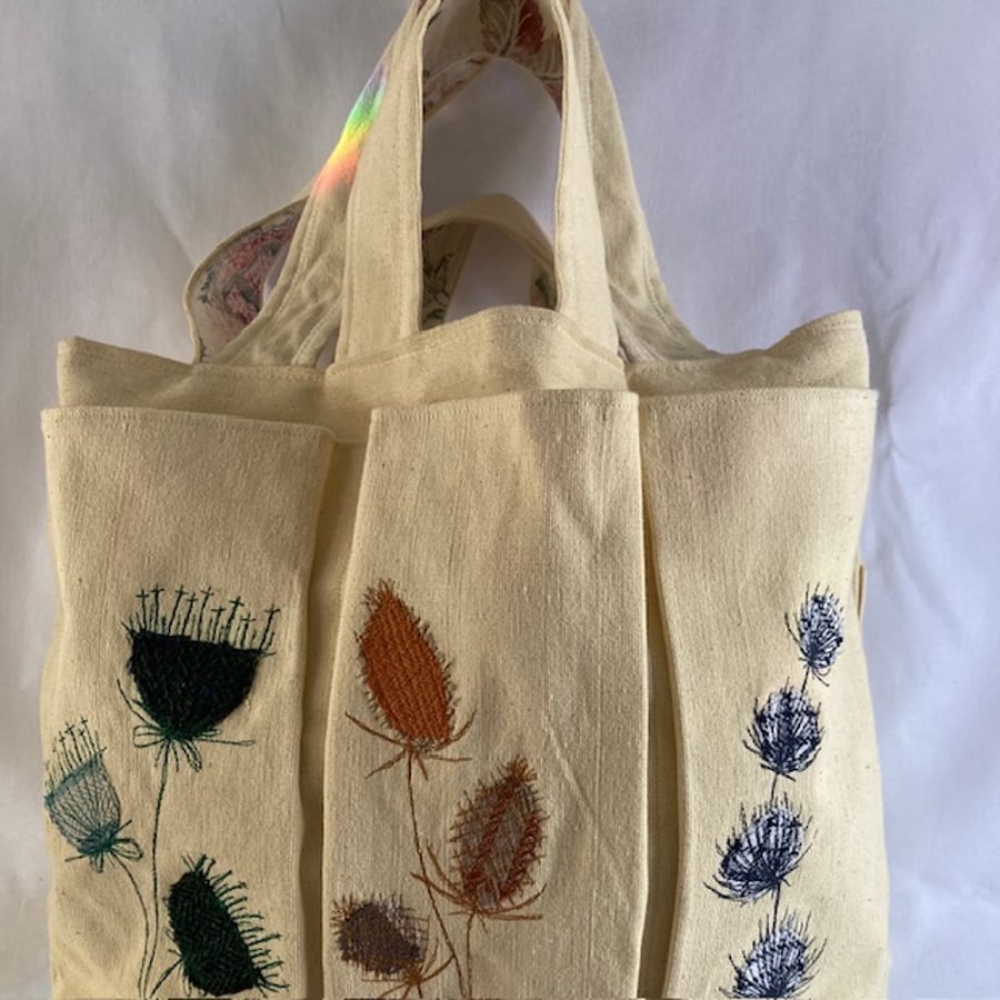 Embroidered French Market Bag
