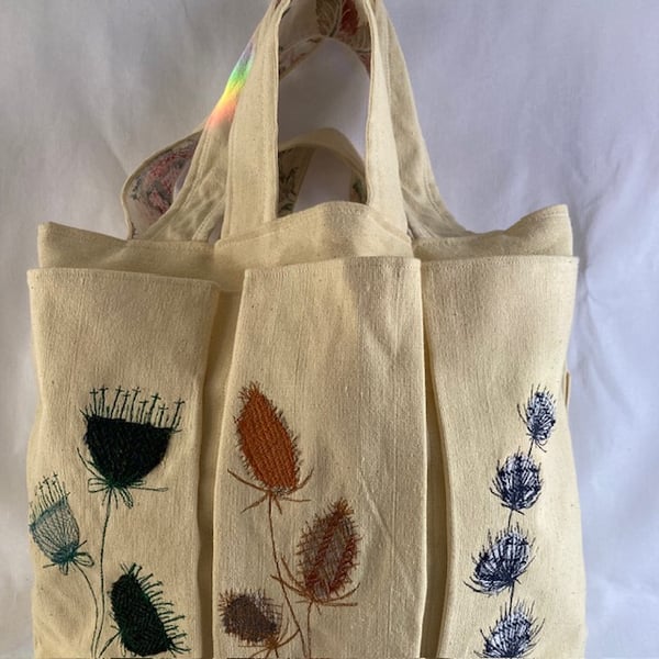 Embroidered French Market Bag