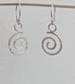 Sterling silver spiral earrings  - Image 4