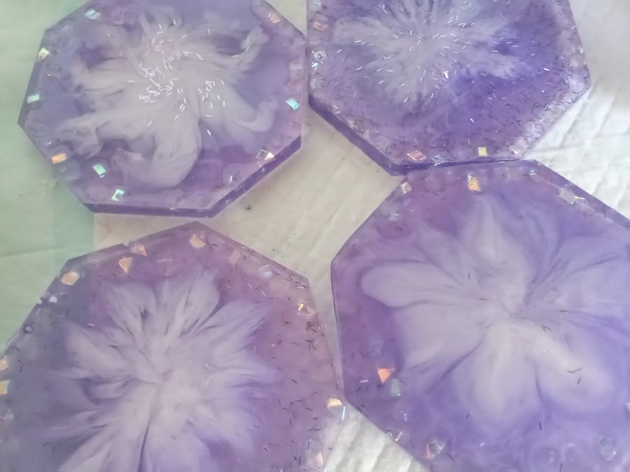 Resin coasters