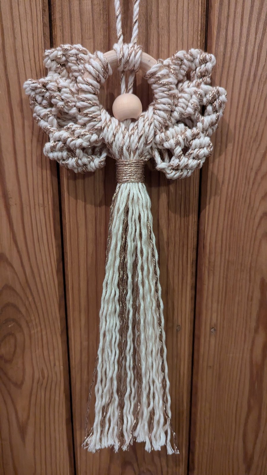 Christmas - cream and gold angel