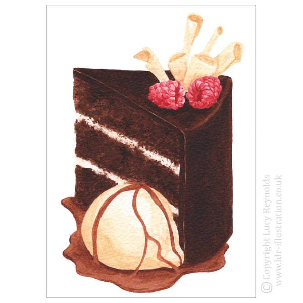 Chocolate Cake Card