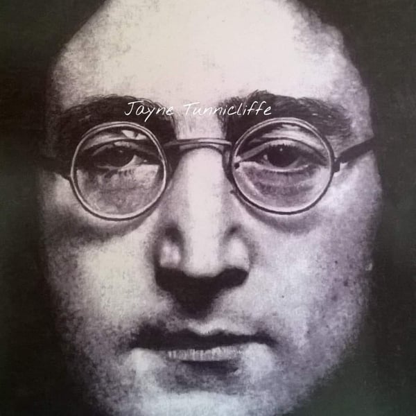 John Lennon 10 x 8 inch art print from an original pencil drawing