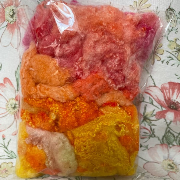 Hand Dyed Texture Pack for Felters & Spinners