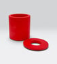 Handmade Red Diffuser Bottle Holder for Home Fragrance - Image 9