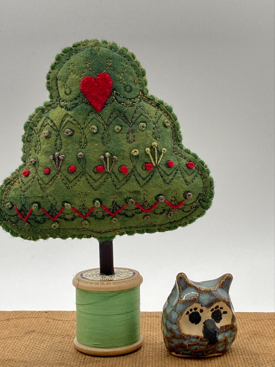 A little love tree with French embroidery detail  number 2