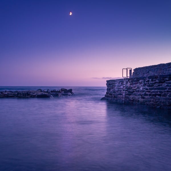 Photograph - After Sunset at Portwrinkle Harbour -  Limited Edition signed print