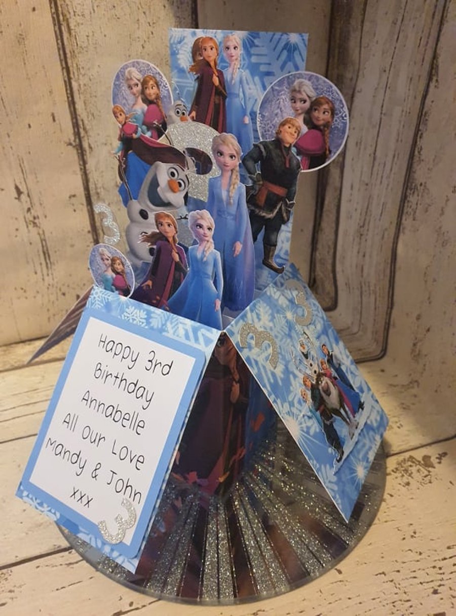 Frozen Pop-up Birthday Card