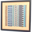 "GEOMETRIC SERIES - one" - FRAMED TEXTILE WALL HANGING