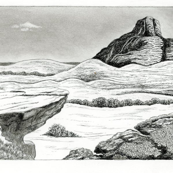 Mountain and foothills 