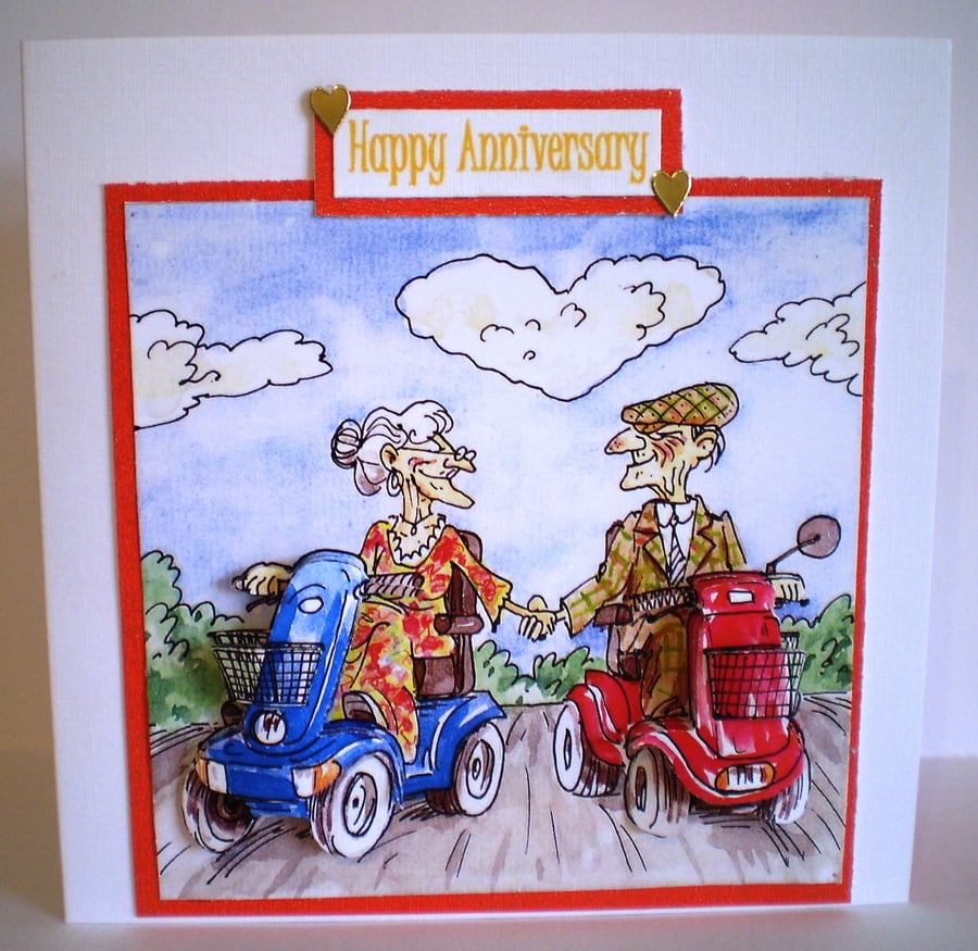 Humorous Anniversary Card,Handmade