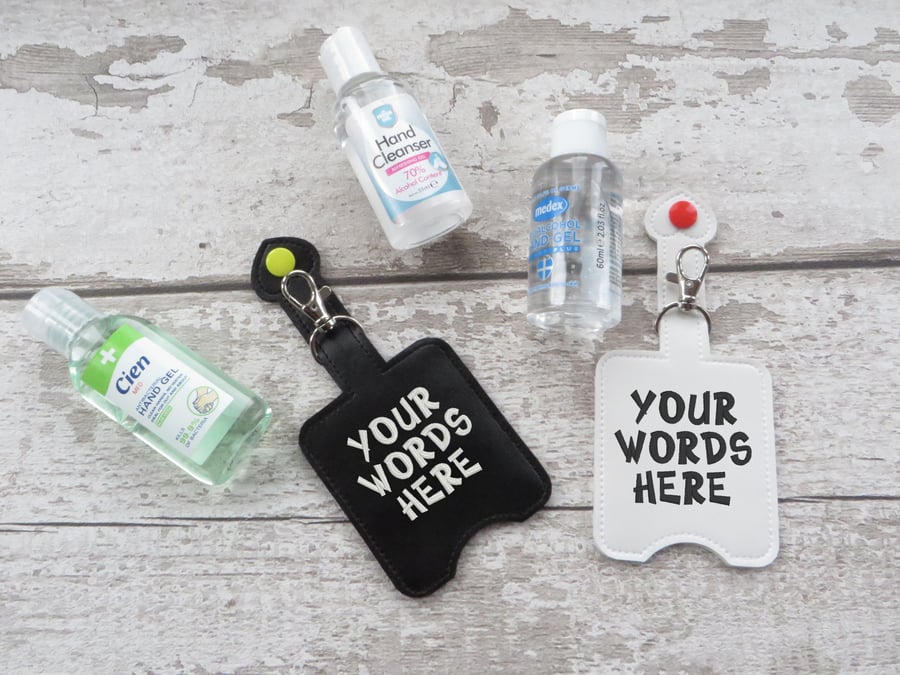 Personalised Hand Sanitiser Alcohol Gel Holder