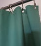 Sage Green Organic Cotton Shower Curtain, washable 