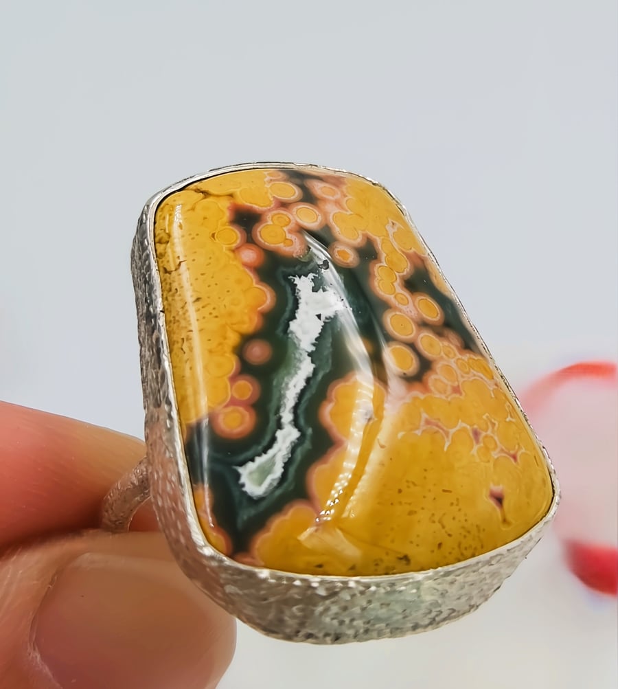 Sunburst Jasper Fusion Ring