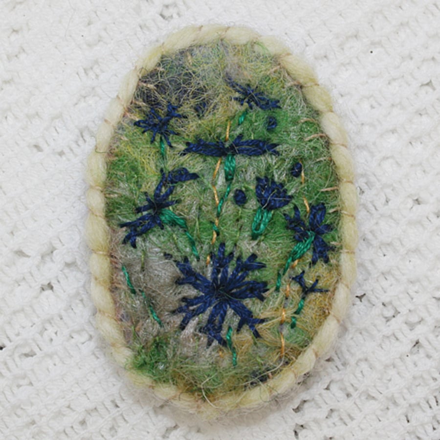 Cornflower - Brooch