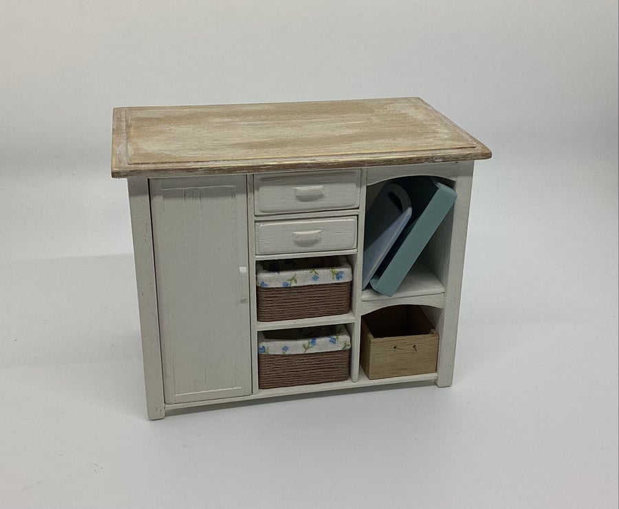 1:12 scale dolls house kitchen island handmade 