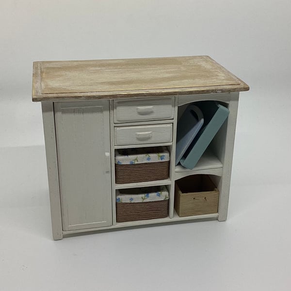 1:12 scale dolls house kitchen island handmade 